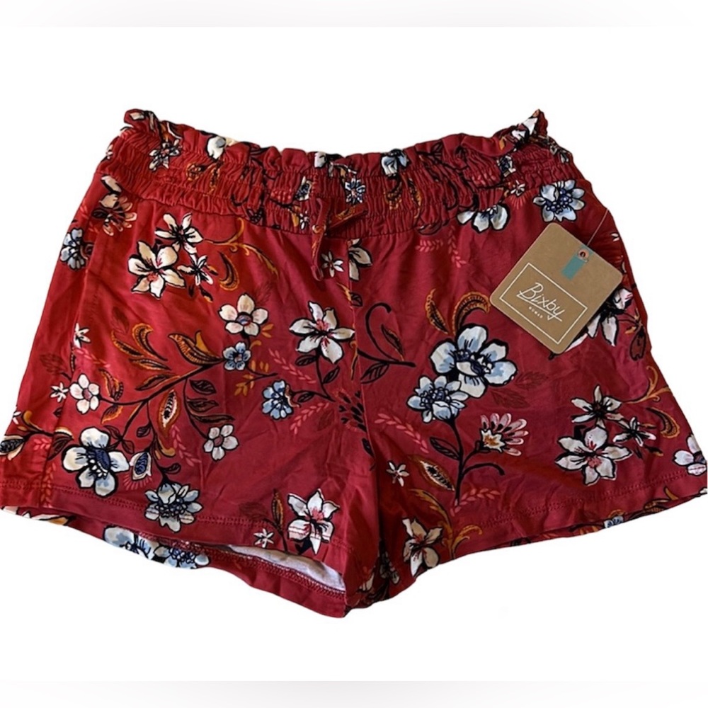Bixby Nomad, Girls Size L (12-14), Floral Print Lightweight Shorts